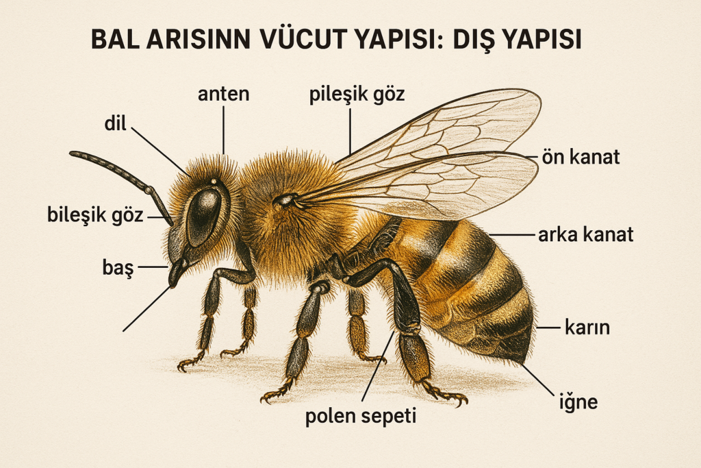 Bal Arısının Vücut Yapısı -Dış Yapısı